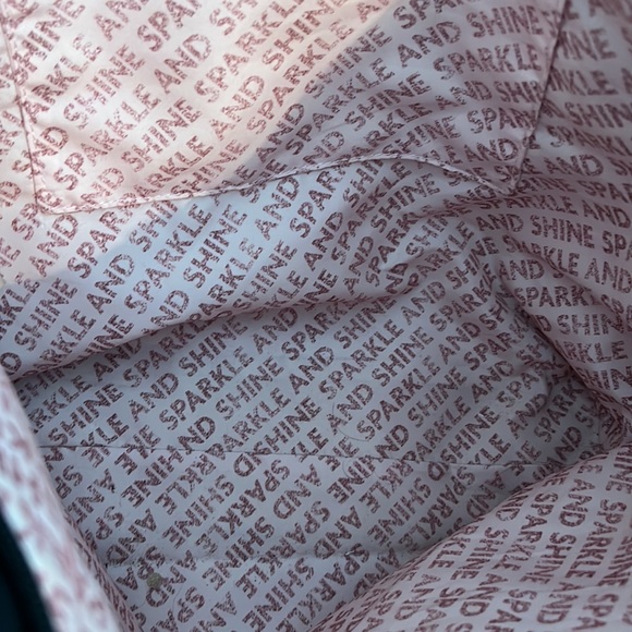 Tote Bag with Top Zipper, 2 Handles, Has Jeweled Side, BATH & BODY WORKS, VGUC - Picture 7 of 8